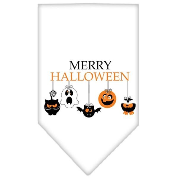 Merry Halloween Screen Print BandanaWhite Small, Mirage Pet Products, Mfr#: 66-157 SMWT